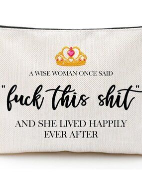 Funny Gifts for Women Makeup Bag Birthday Gift Ideas Gag Girls Weekend